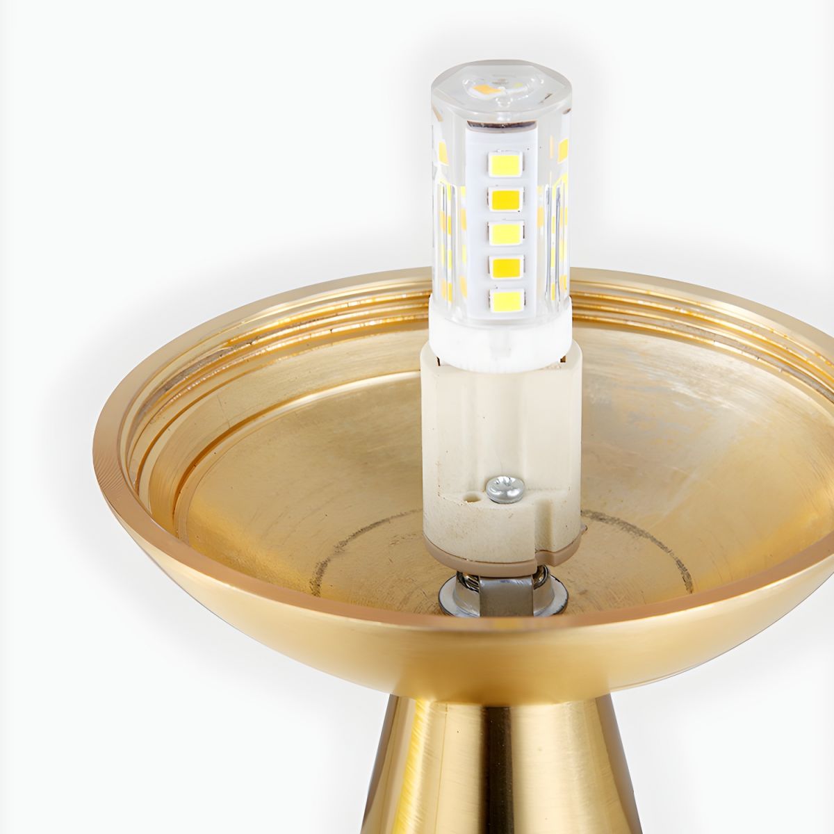 Table Lamp with Glass Globe Postmodern Style | Veliora
