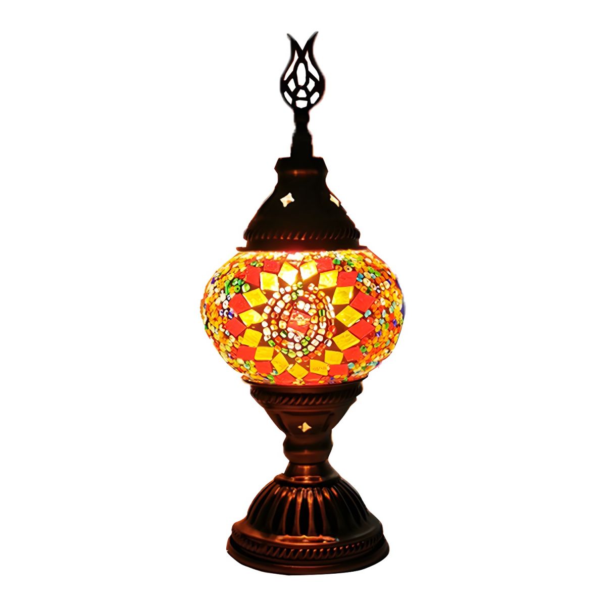 Table Lamp with Glass Mosaic Oriental Style | Morvani