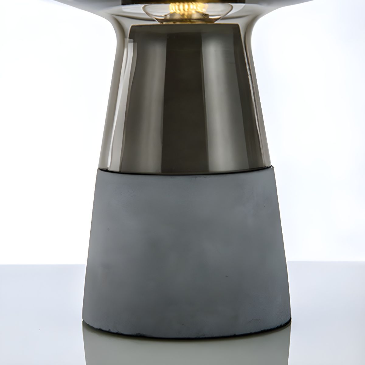 Table Lamp with Glass Shade Modern Bedside | Amvoro