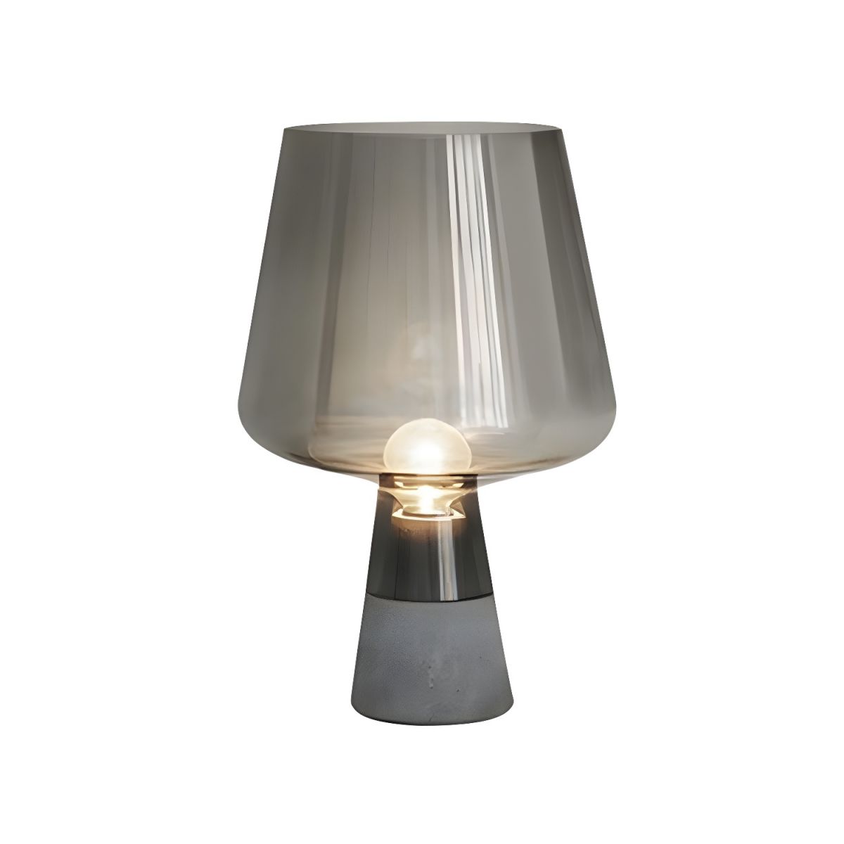Table Lamp with Glass Shade Modern Bedside | Amvoro