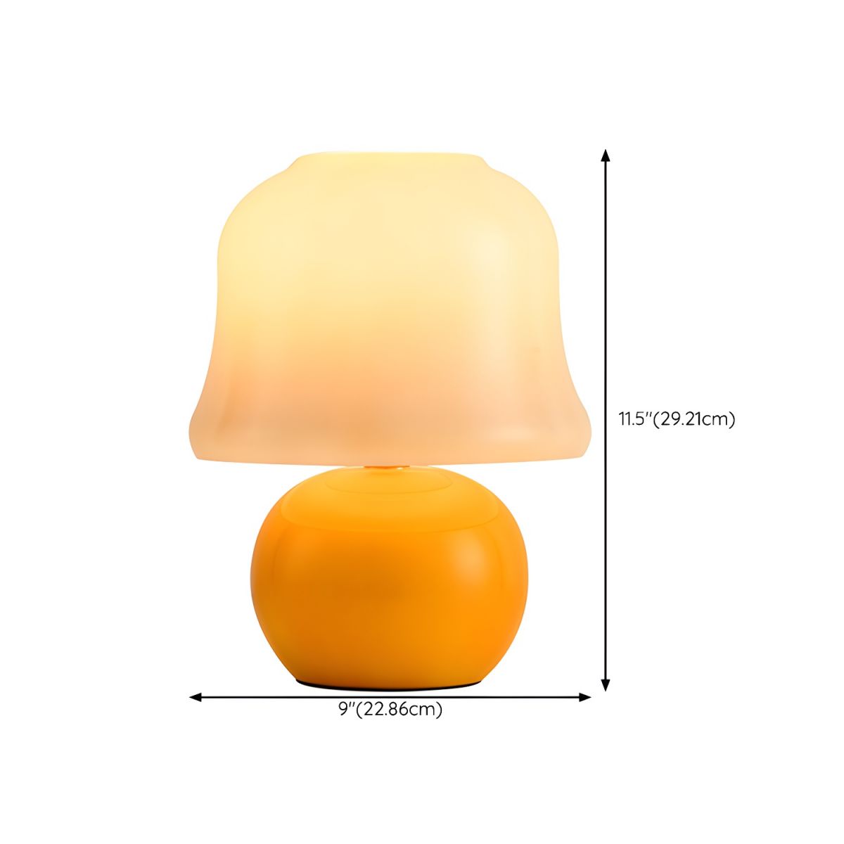 Table Lamp with Glass Shade Modern Living Room | Ceravio