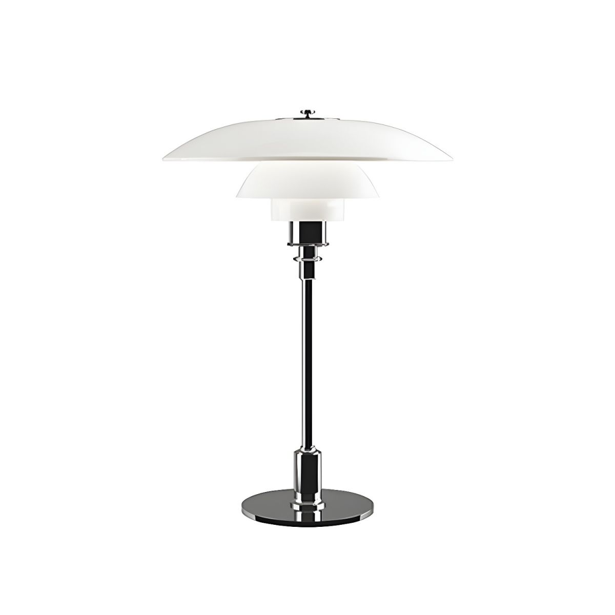 Table Lamp with Glass Shade Modern Metal Finish | Arvion
