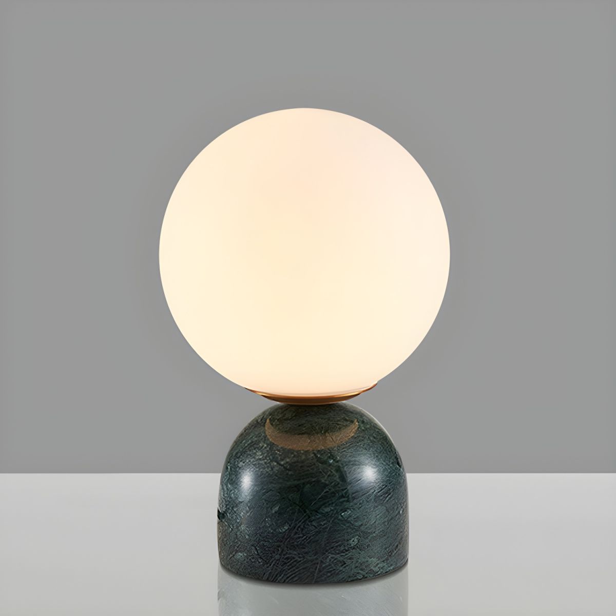 Table Lamp with Globe Glass Marble Base Nordic Style | Silio