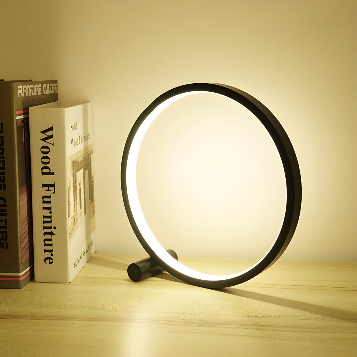Table Lamp with LED Light Modern Bedside Style | Haloro
