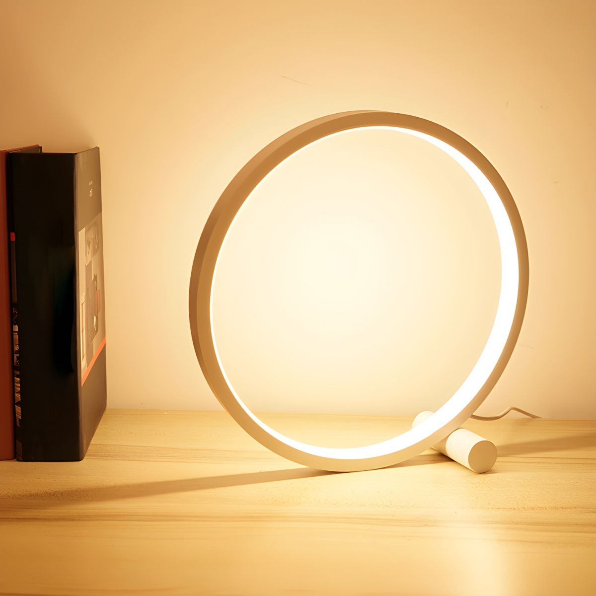 Table Lamp with LED Light Modern Bedside Style | Haloro