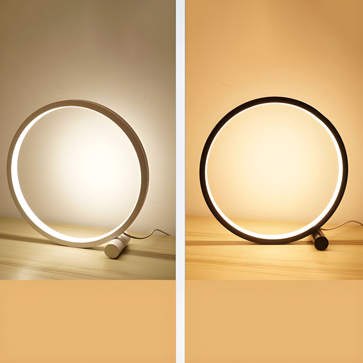 Table Lamp with LED Light Modern Bedside Style | Haloro