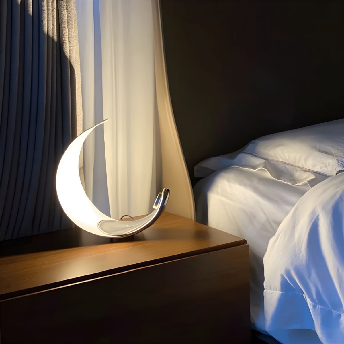 Table Lamp with Metal Base Minimalist LED | Velano
