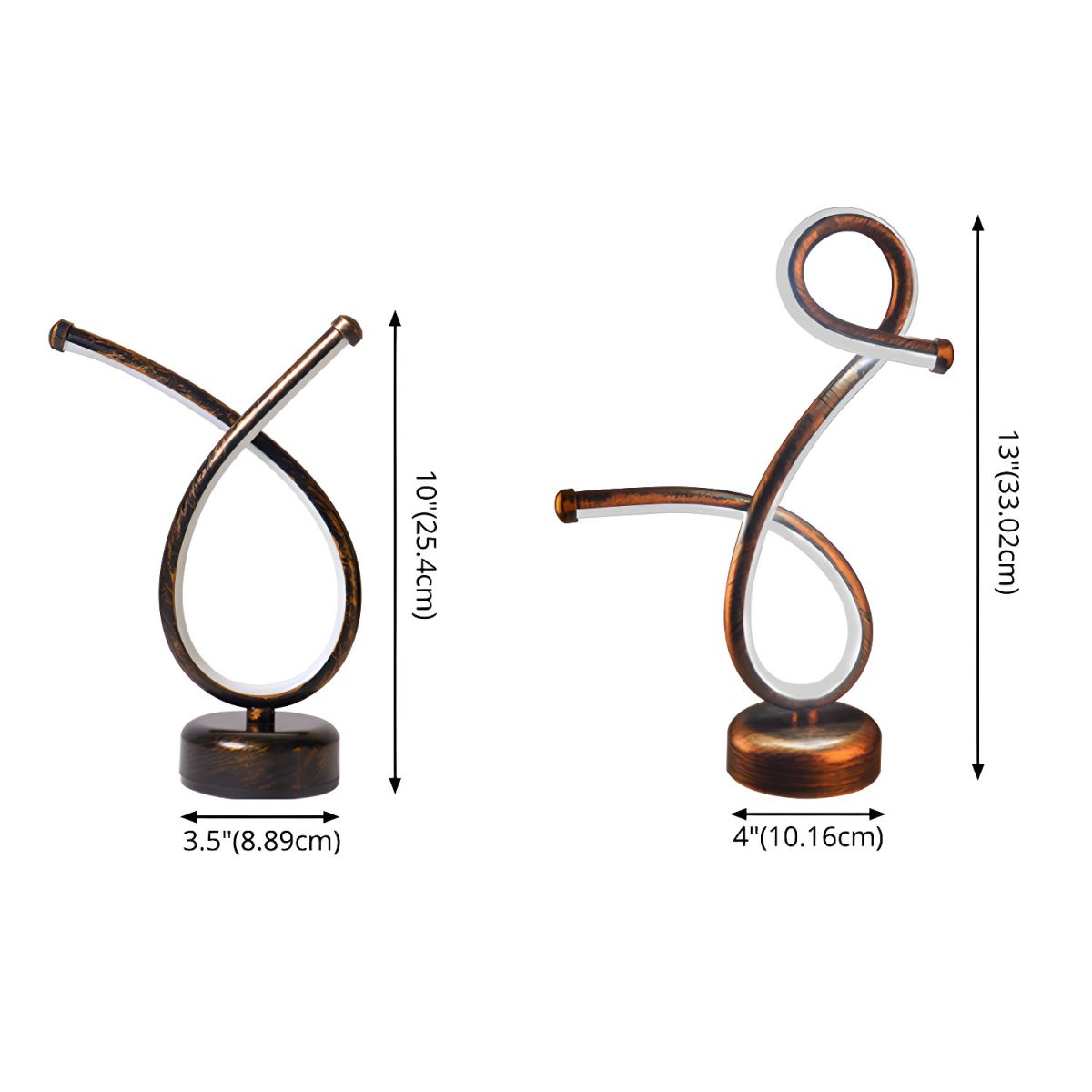 Table Lamp with Metal LED for Modern Bar | Brivona