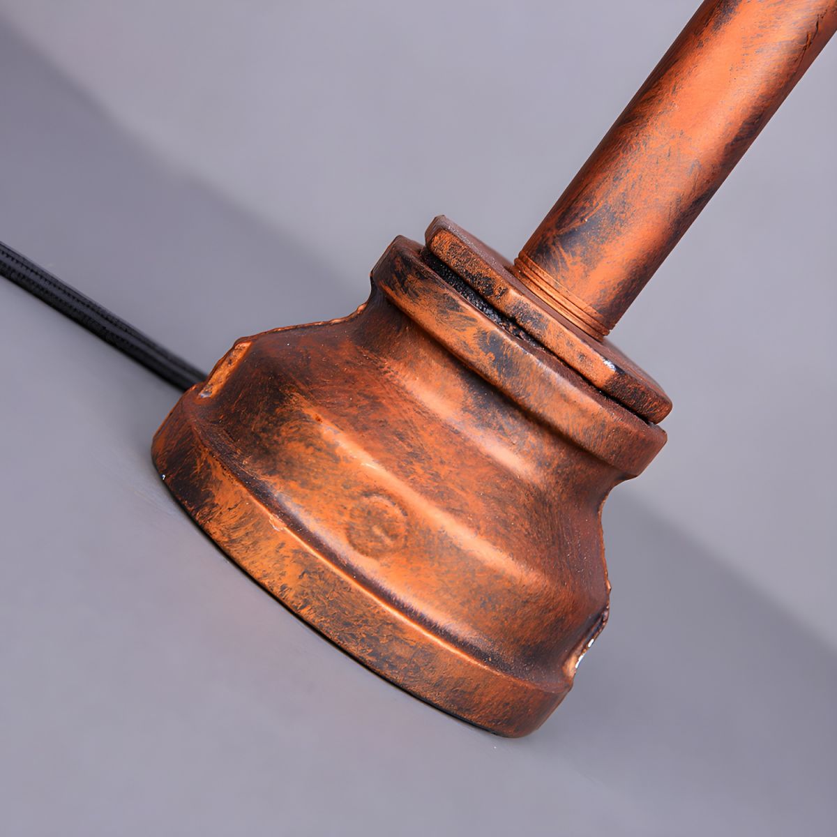 Table Lamp with Metal Pipe Industrial Design | Corvian
