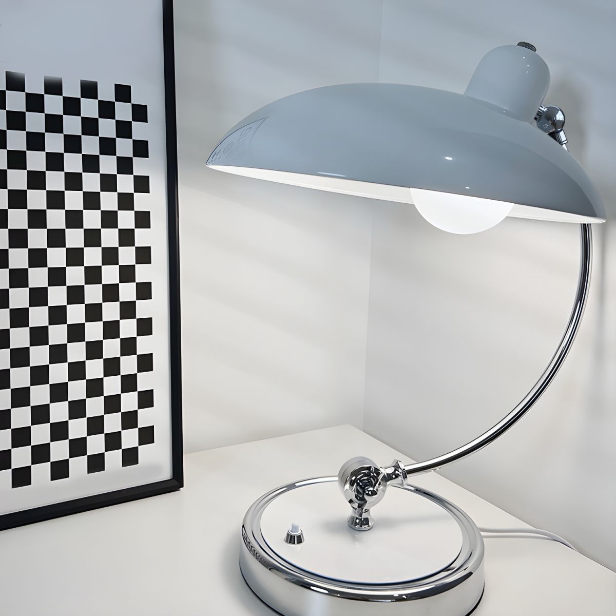 Table Lamp with Metal Shade Vintage Design | Rovira