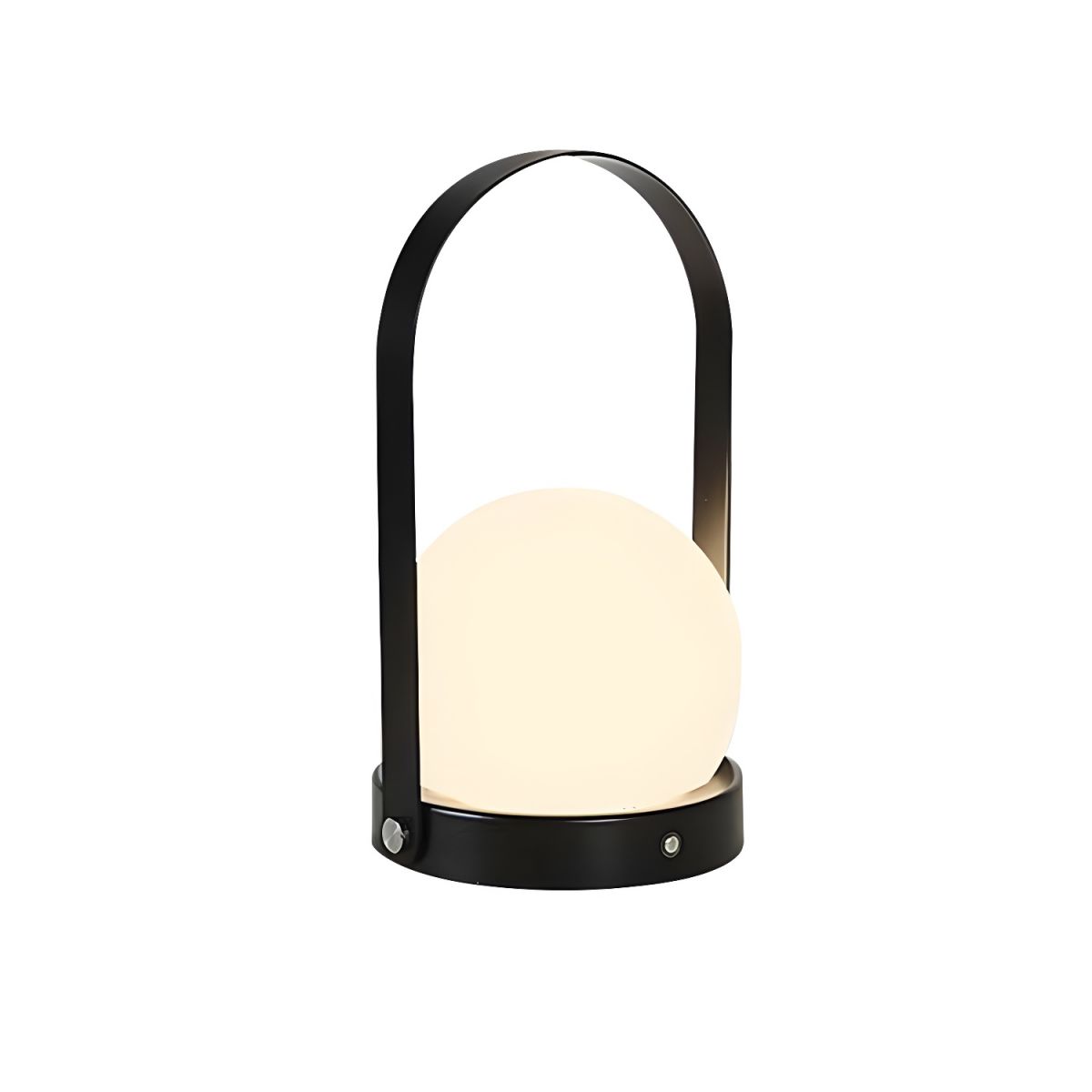 Table Lamp with Rechargeable LED Glass Globe Modern Style | Oryvia