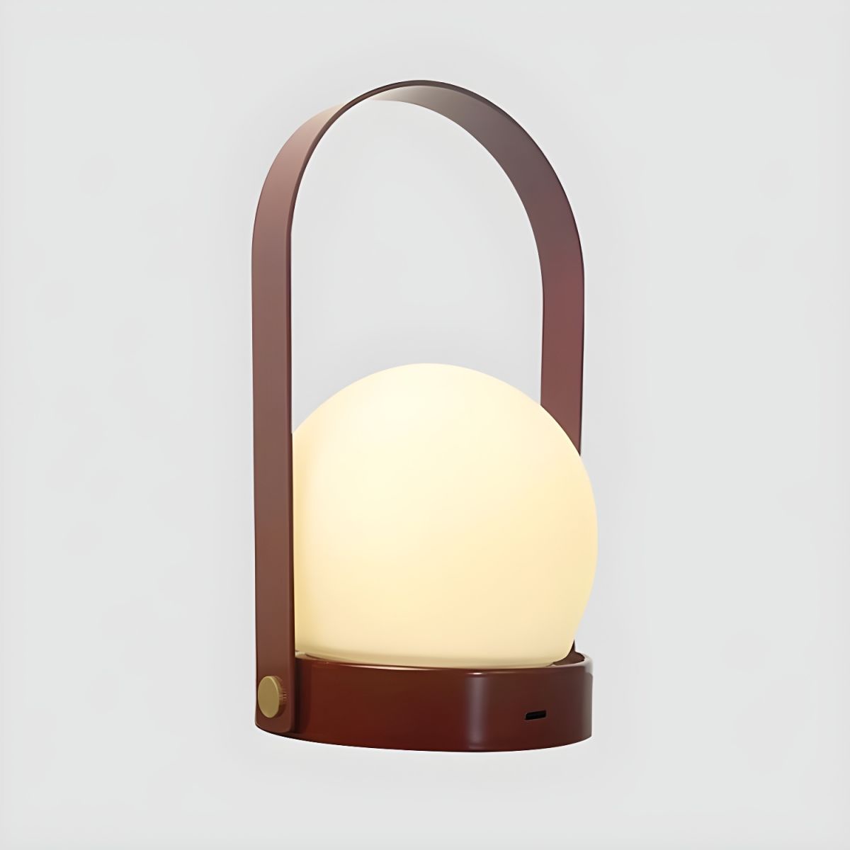 Table Lamp with Rechargeable LED Glass Globe Modern Style | Oryvia