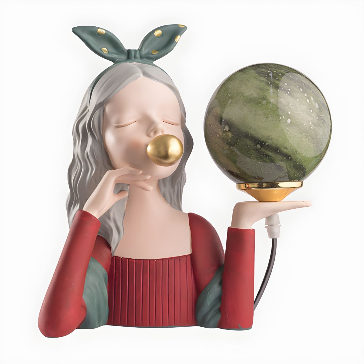 Table Lamp with Spherical Glass Nordic Style | Eryden