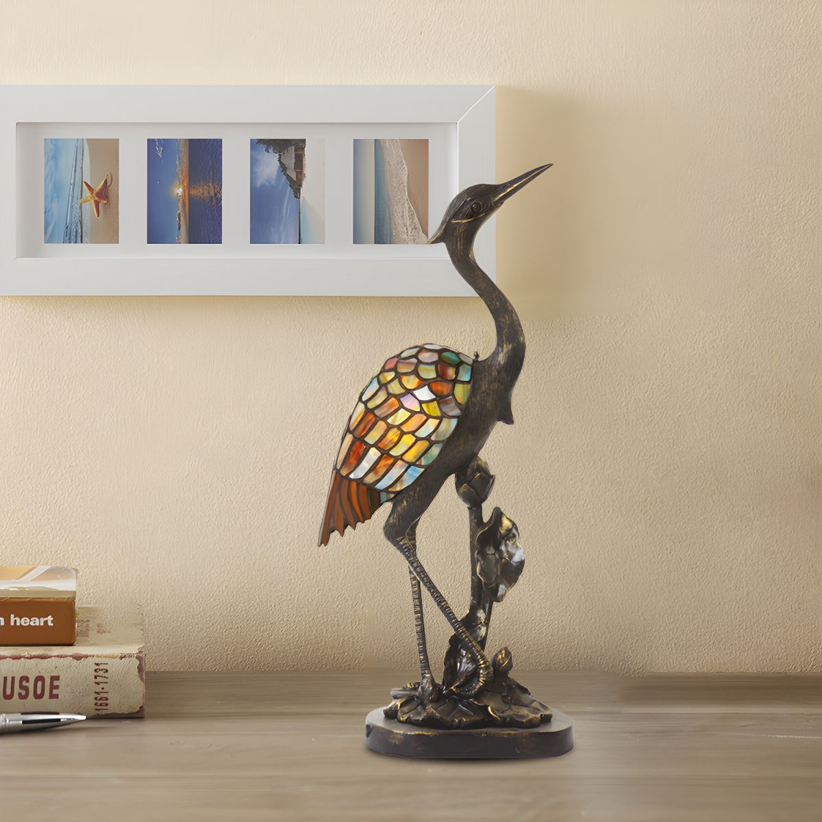 Table Lamp with Stained Glass Tiffany Style | Trivor