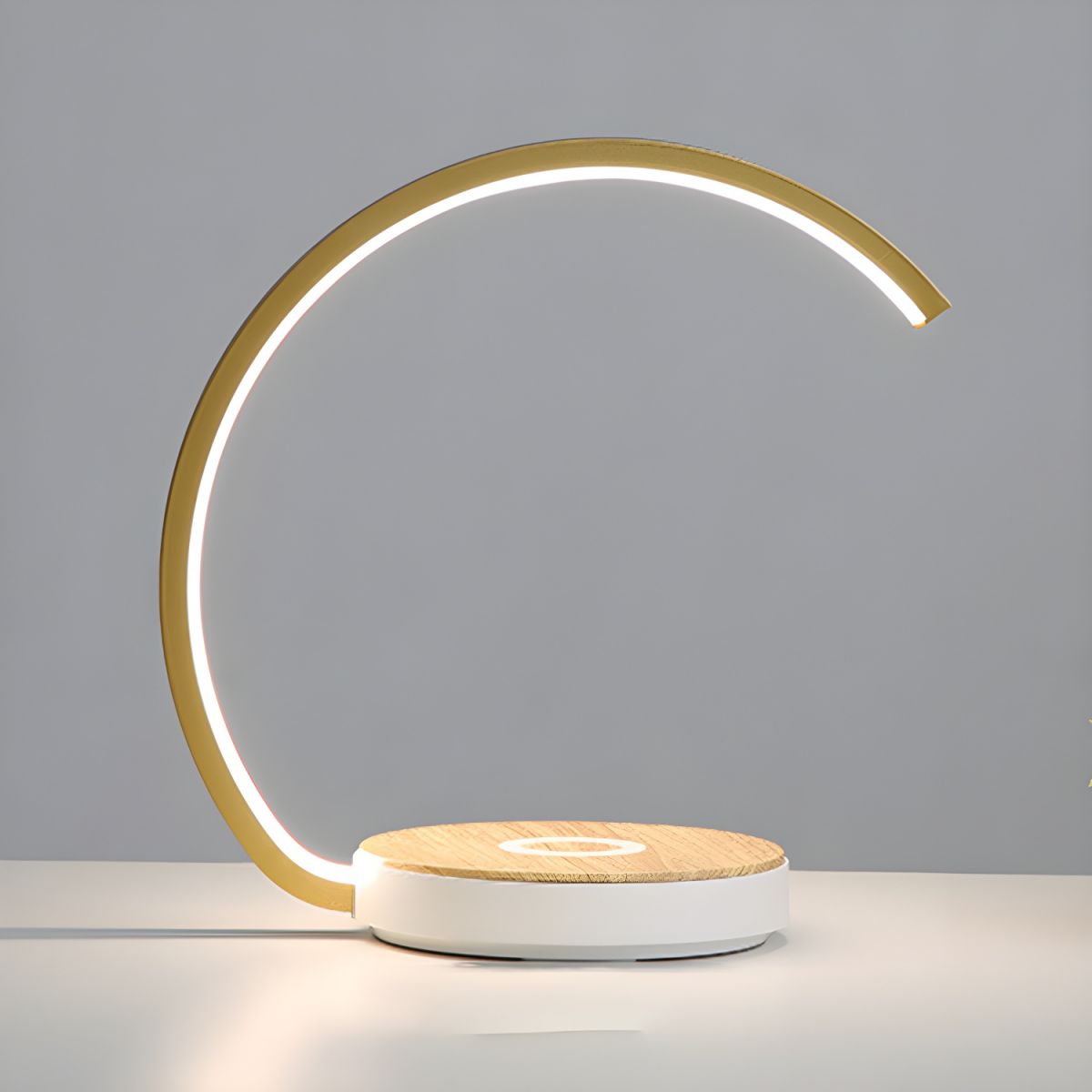 Table Lamp with Touch Dimming Modern Curved Design | Cevano