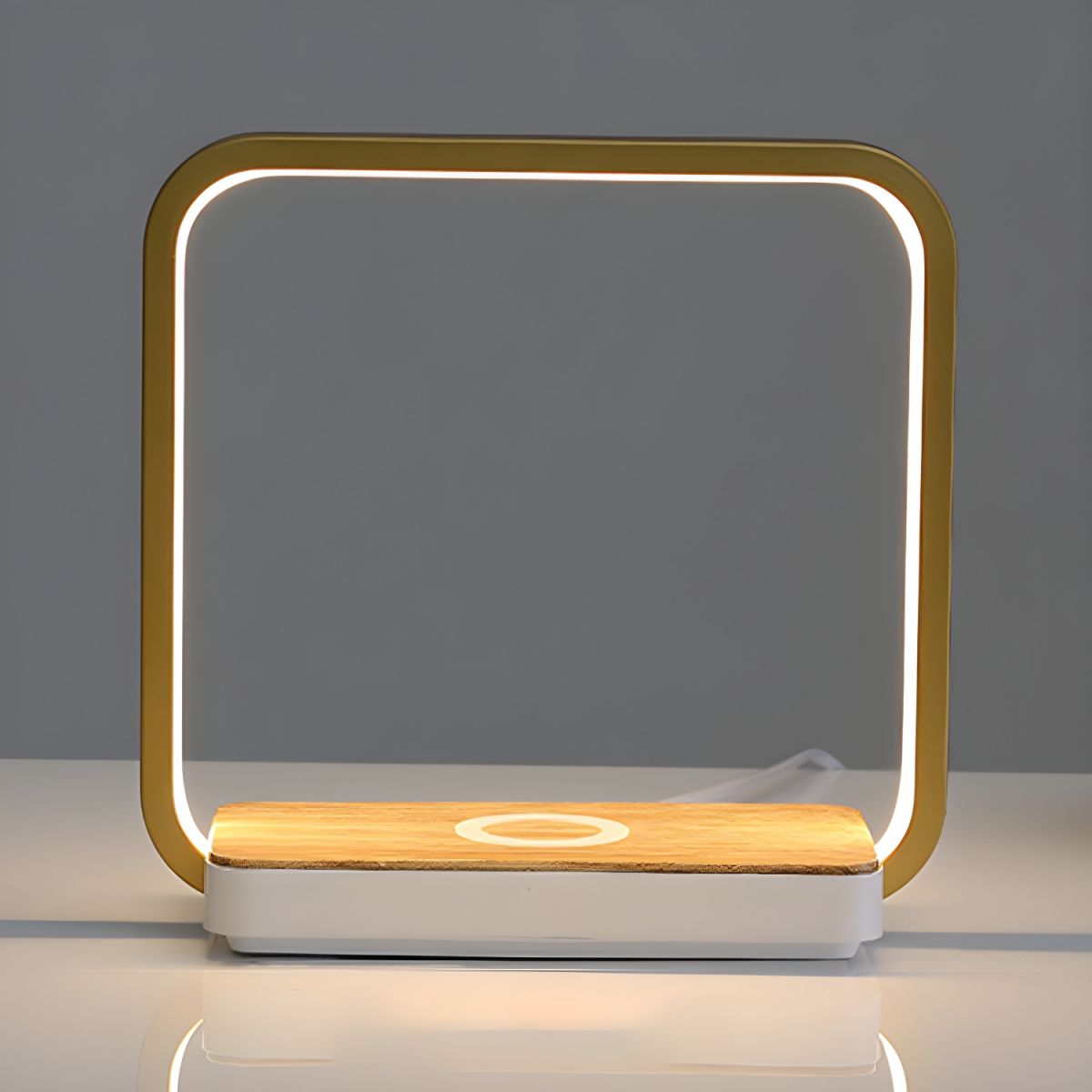 Table Lamp with Touch Dimming Square Flat Base | Orivon