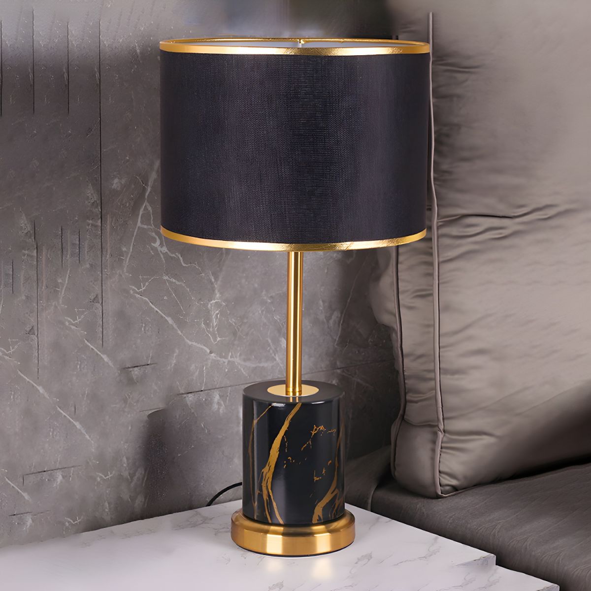 Table Lamp with Touch Sensor Modern Metal Design | Tavion