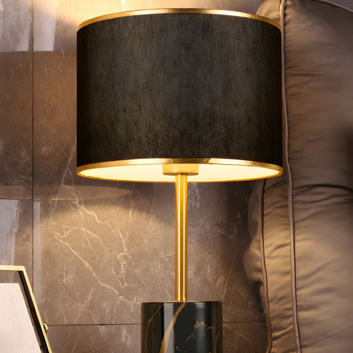 Table Lamp with Touch Sensor Modern Metal Design | Tavion
