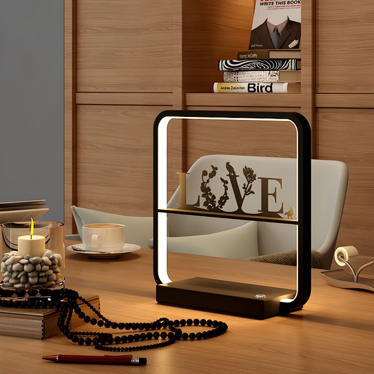Table Lamp with Wireless Charger Modern LED | Lumora