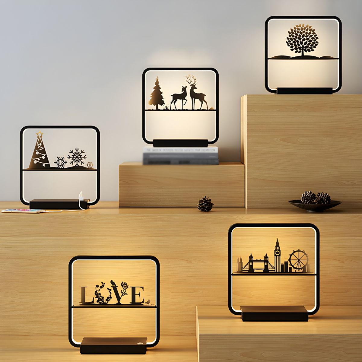 Table Lamp with Wireless Charger Modern LED | Lumora