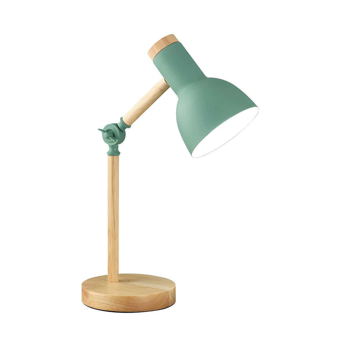 Table Lamp with Wooden Arm Nordic Macaron Style | Loriva