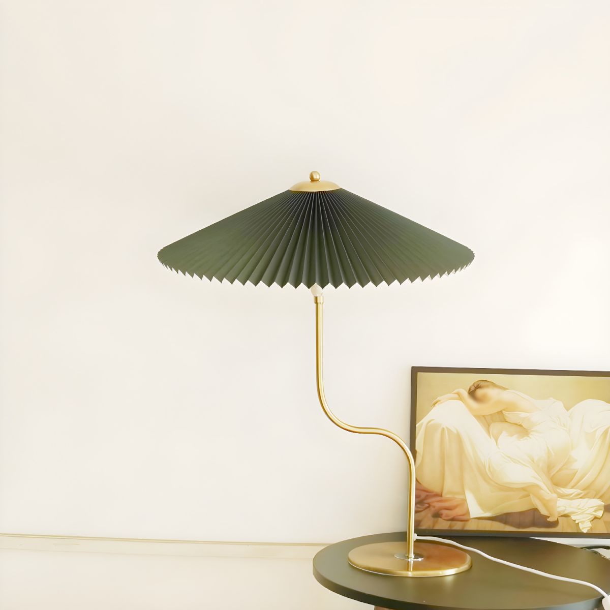 Table lamp with fabric shade modern colourful design | Yorven