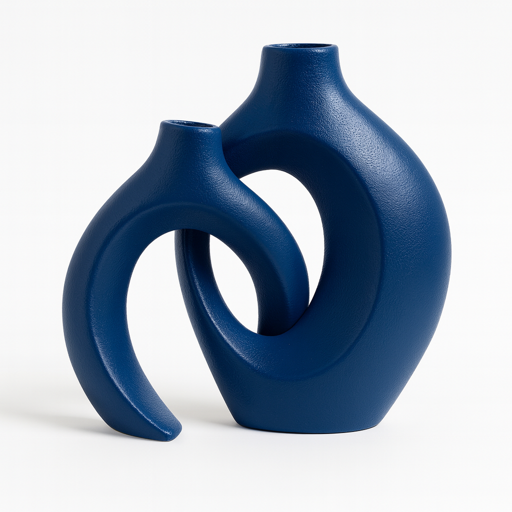 Vase Ceramic Intertwined Design for Modern Interiors | Zoreli