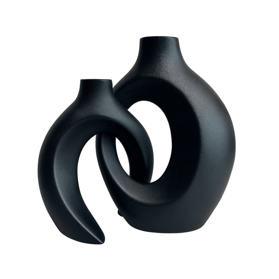 Vase Ceramic Intertwined Design for Modern Interiors | Zoreli