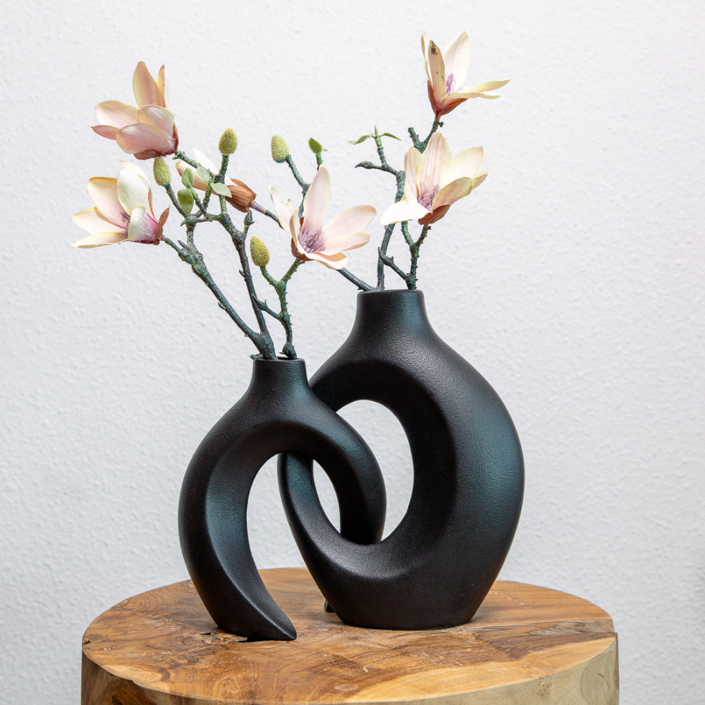 Vase Ceramic Intertwined Design for Modern Interiors | Zoreli