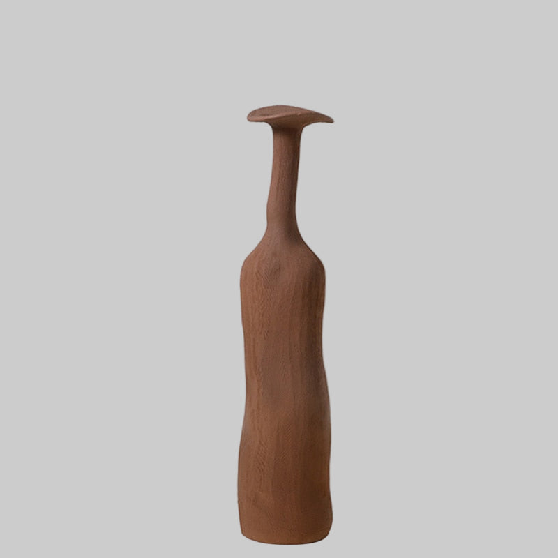 Vase Ceramic Japandi Bottle Handcrafted Design | Morandi