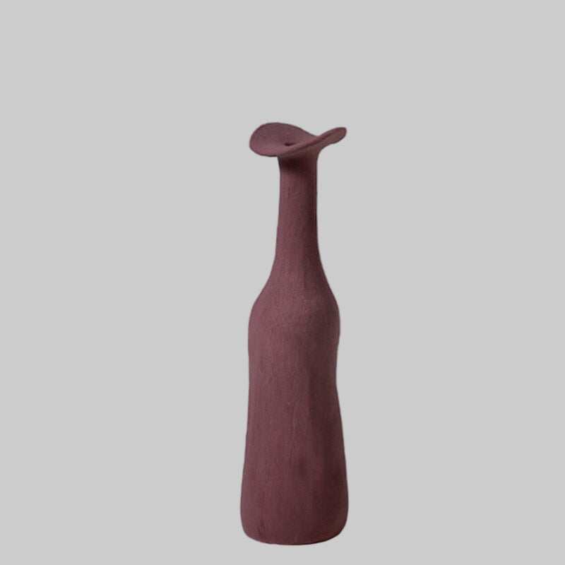 Vase Ceramic Japandi Bottle Handcrafted Design | Morandi