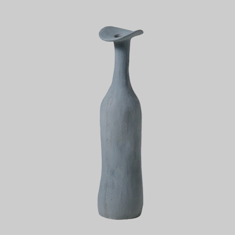 Vase Ceramic Japandi Bottle Handcrafted Design | Morandi