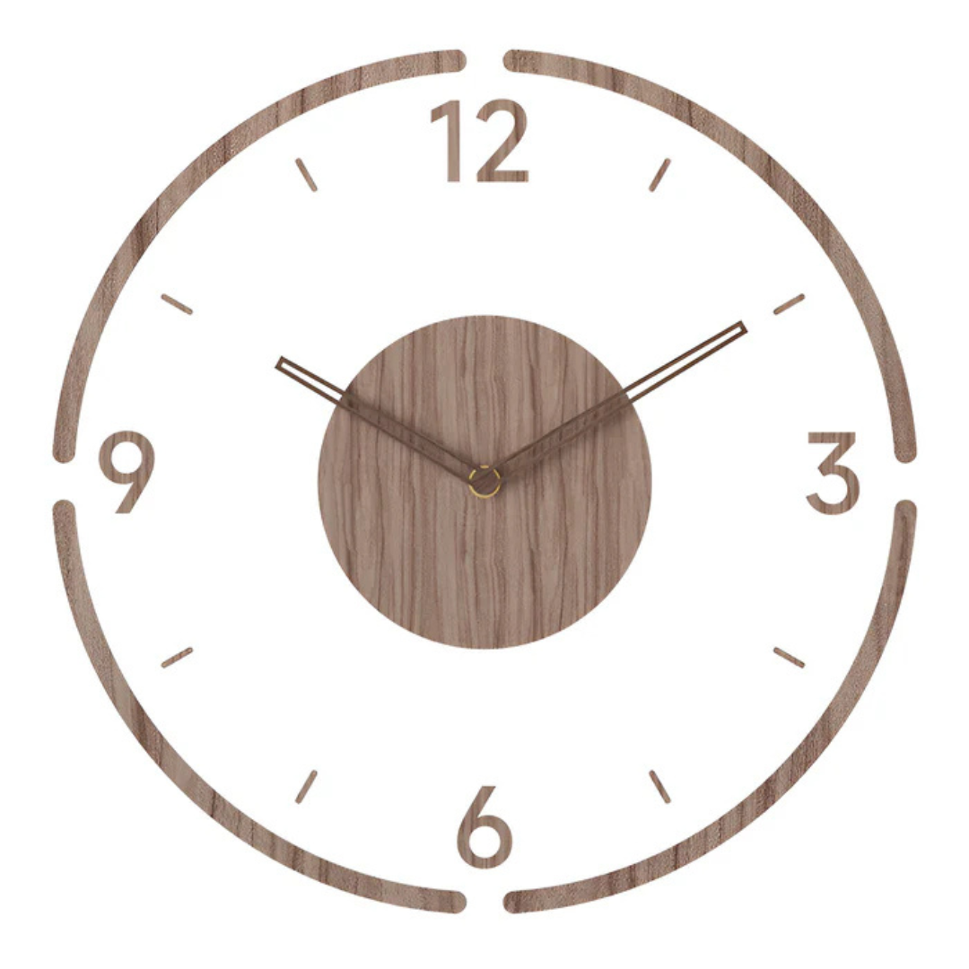 Wall Clock Acrylic and Wood Modern Design | Nockra