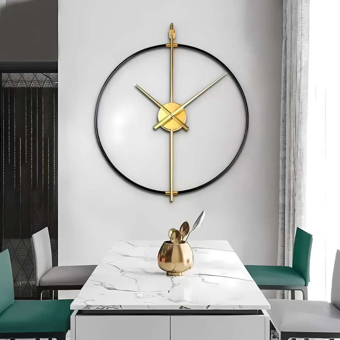 Wall Clock Iron Frame Vintage Style | Avelis