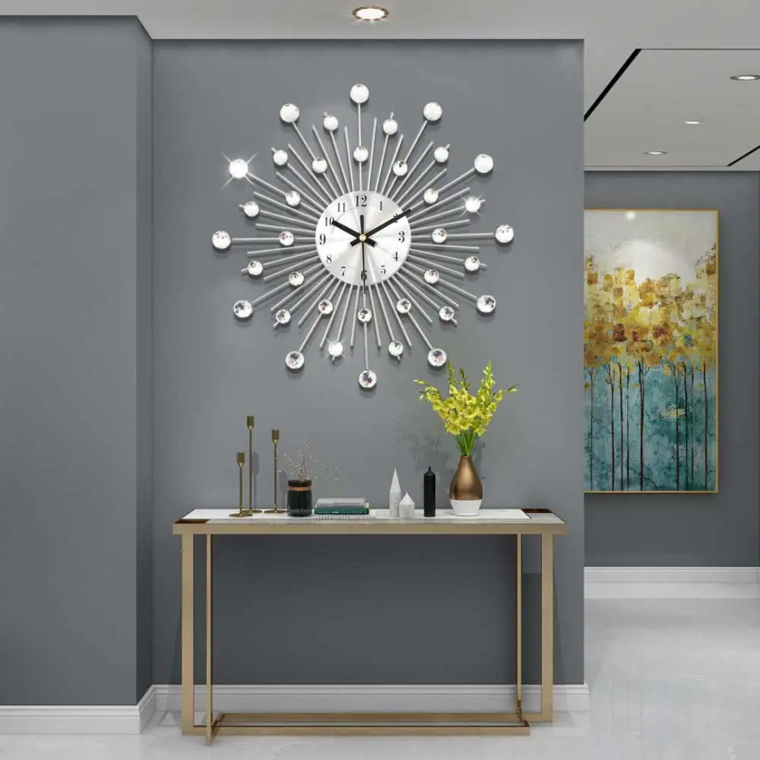 Wall Clock Metal Frame Minimalist Design | Morica