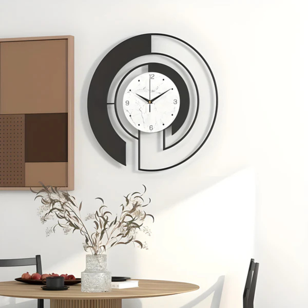 Wall Clock Minimalist Nordic Style Metal Design | Arceno