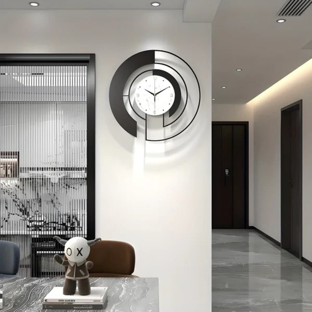 Wall Clock Minimalist Nordic Style Metal Design | Arceno