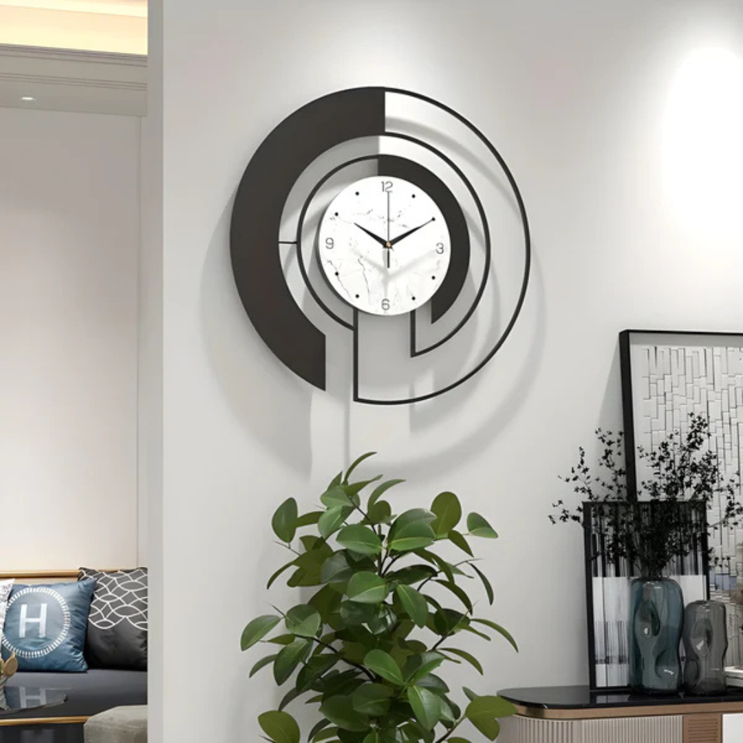 Wall Clock Minimalist Nordic Style Metal Design | Arceno