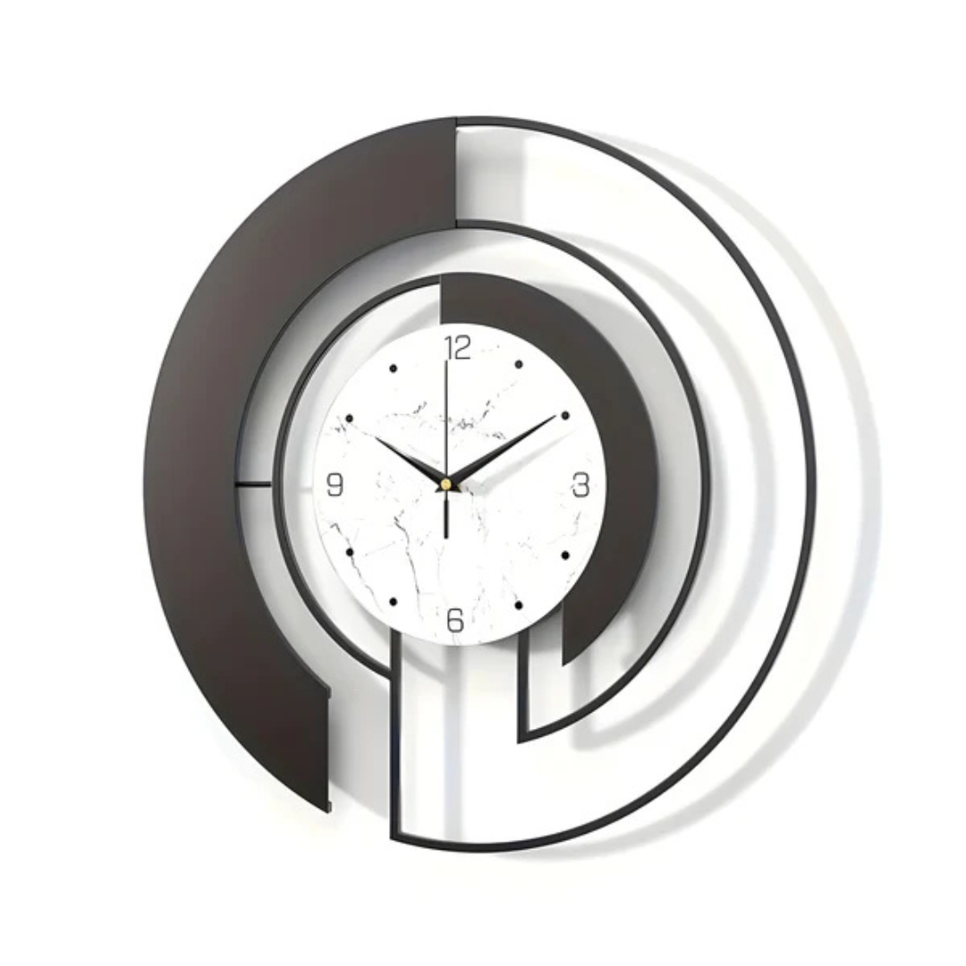 Wall Clock Minimalist Nordic Style Metal Design | Arceno