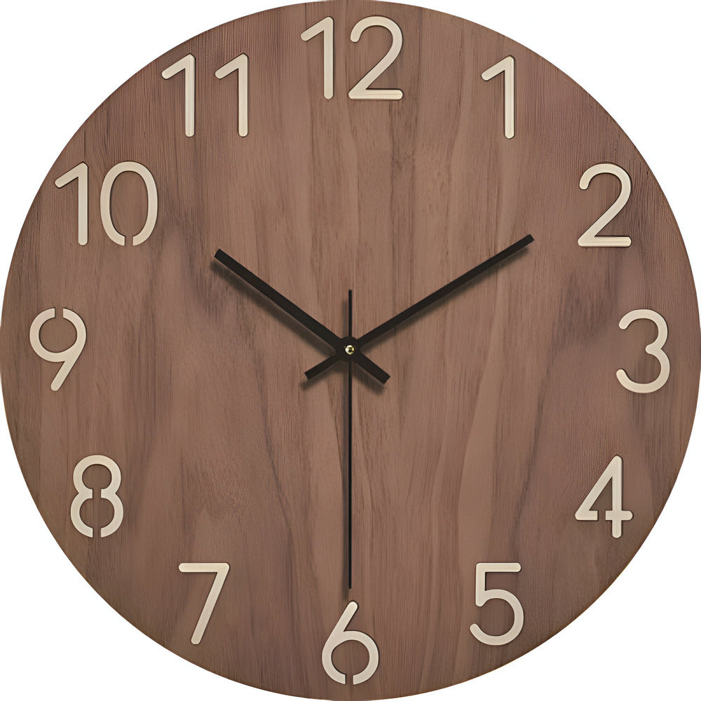 Wall Clock Minimalist Wooden Design | Selivo