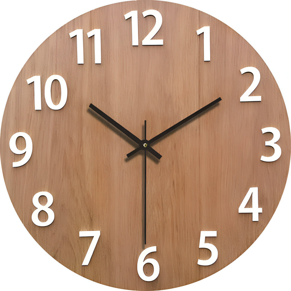 Wall Clock Minimalist Wooden Design | Selivo