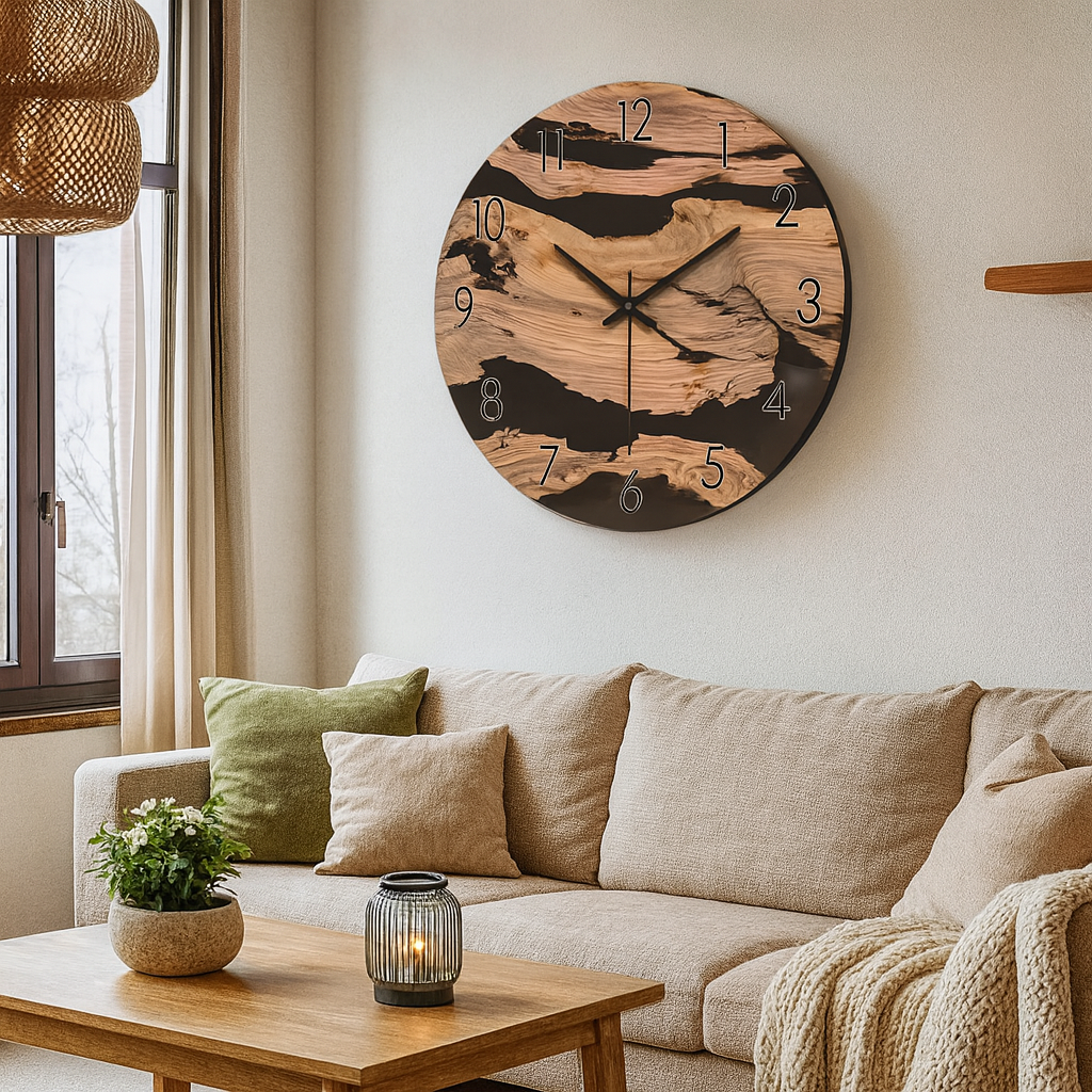Wall Clock Minimalist Wooden Design | Selivo