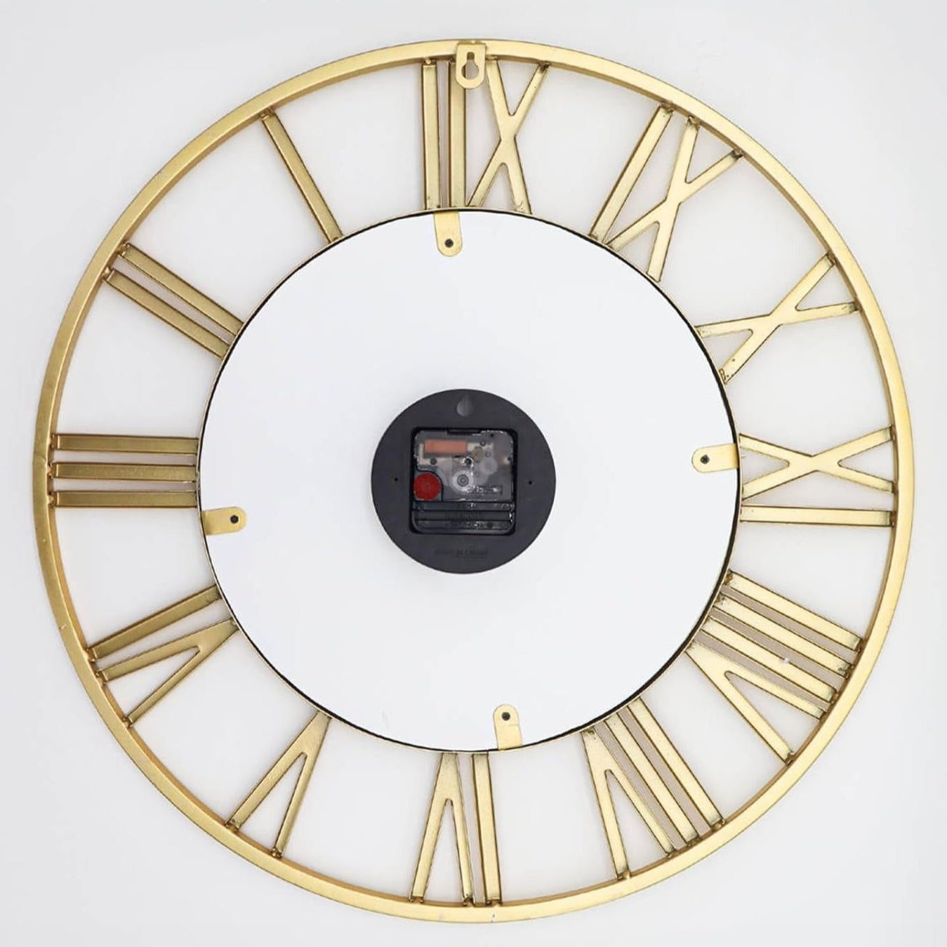 Wall Clock Mirror Metal with Industrial Design | Brivico