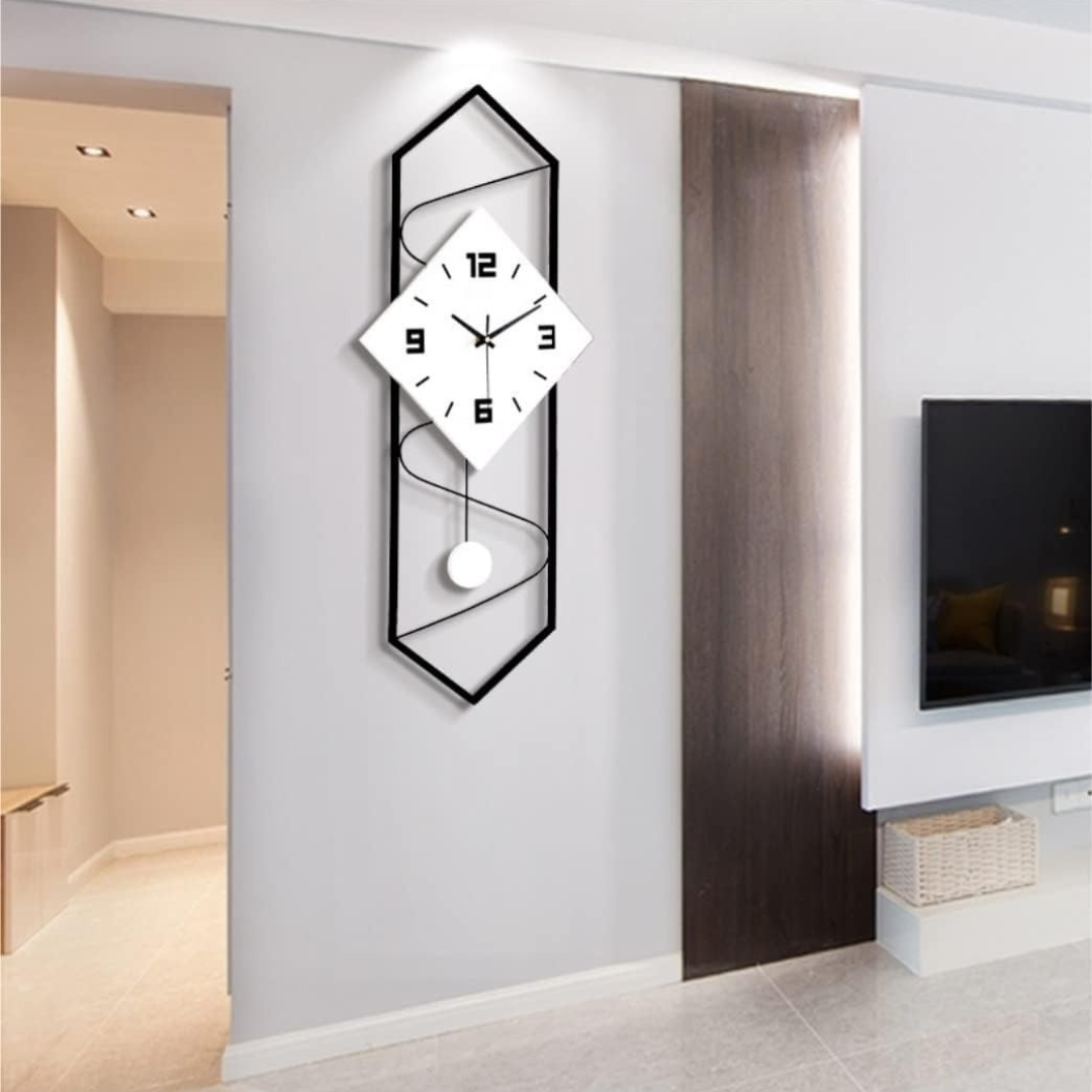 Wall Clock Nordic Minimalist Metal Design | Vetrano