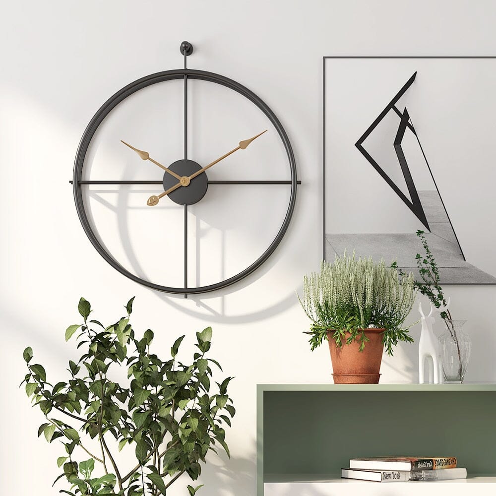 Wall Clock Silent Oversized Iron Frame | Forano