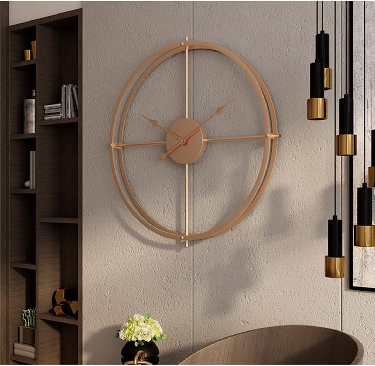 Wall Clock Silent Oversized Iron Frame | Forano