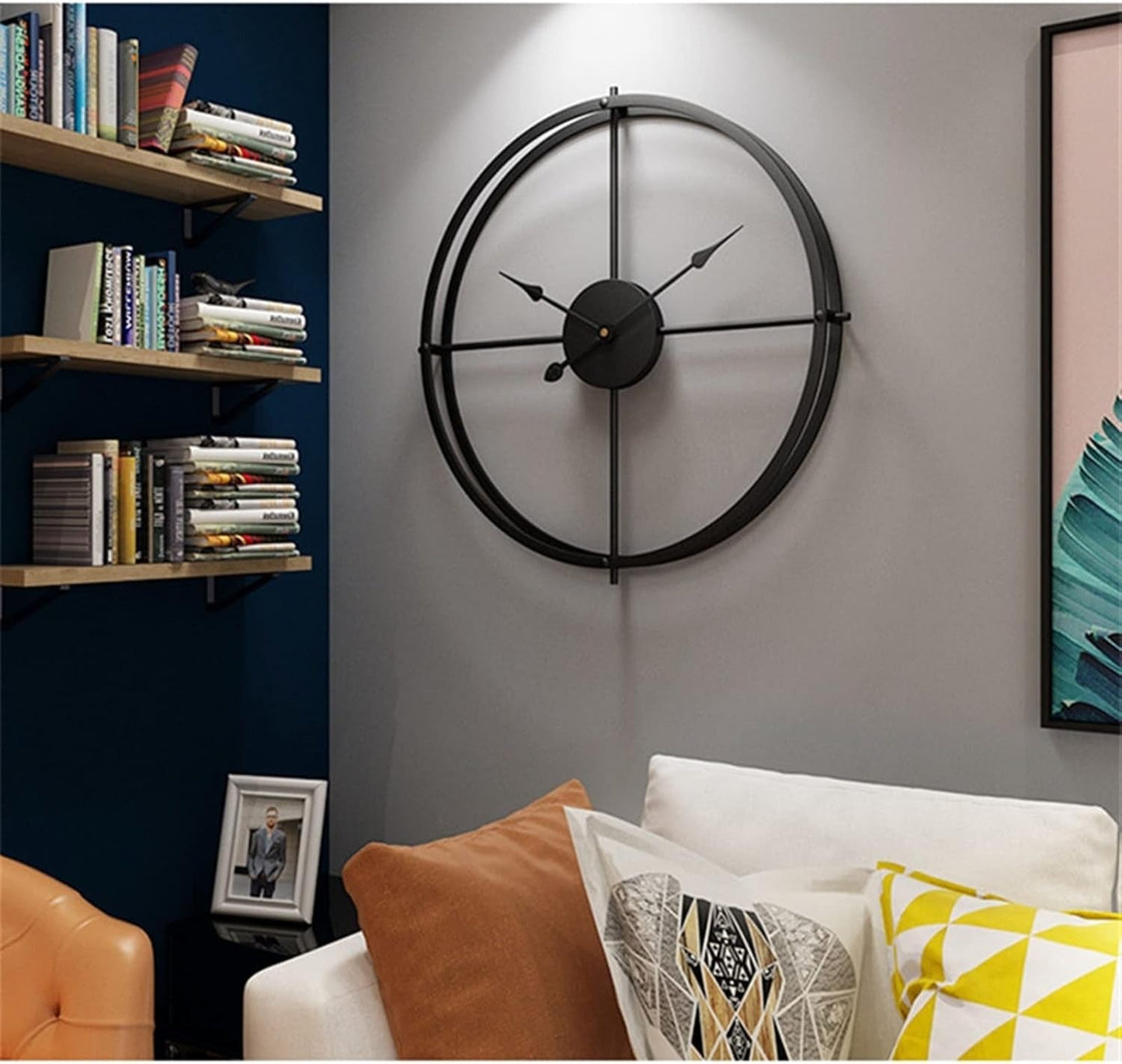 Wall Clock Silent Oversized Iron Frame | Forano
