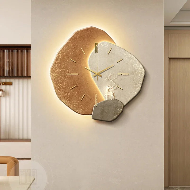 Wall Clock Silent Quartz with Backlight Modern Style | Lureva