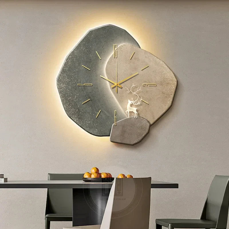 Wall Clock Silent Quartz with Backlight Modern Style | Lureva