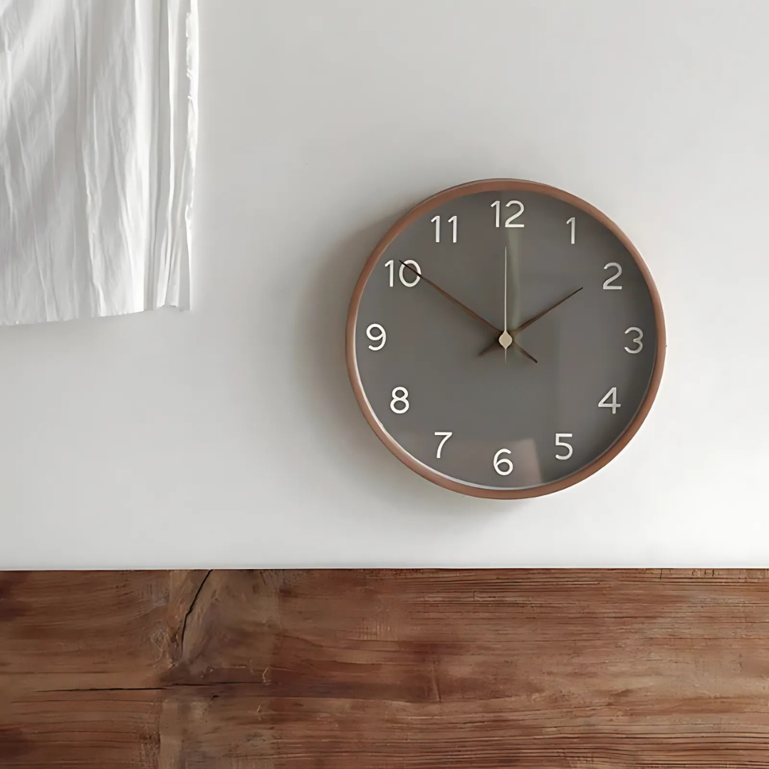 Wall Clock Wooden Nordic Design Silent Movement | Navira